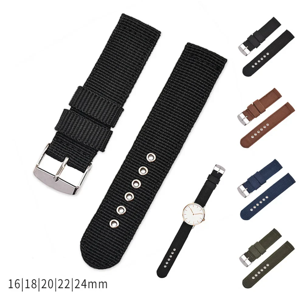 Canvas Strap Watch - Soft and Comfortable Nylon Strap Universal