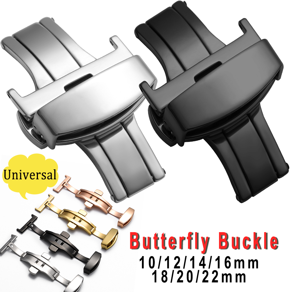 Stainless Steel Universal Butt - Butterfly Clasp Deployant recension och pris