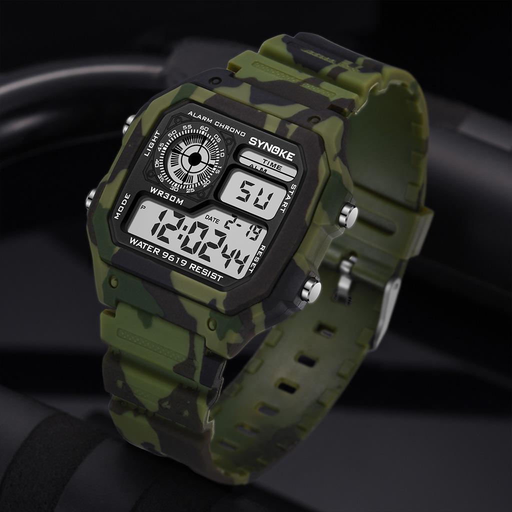 Synoke Outdoor Military Digita - Canvas Strap Watch recension och pris