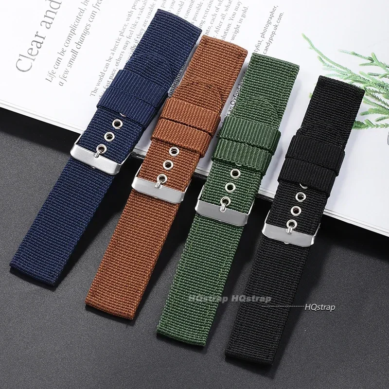 Nylon Watch Strap Brown Green  - Nato Strap Nylon recension och pris