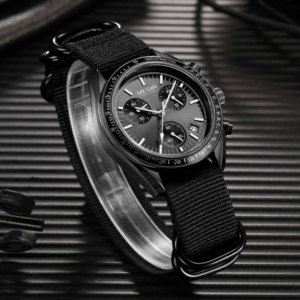 MEGIR New Luxury Men's Watches - Canvas Strap Watch recension och pris