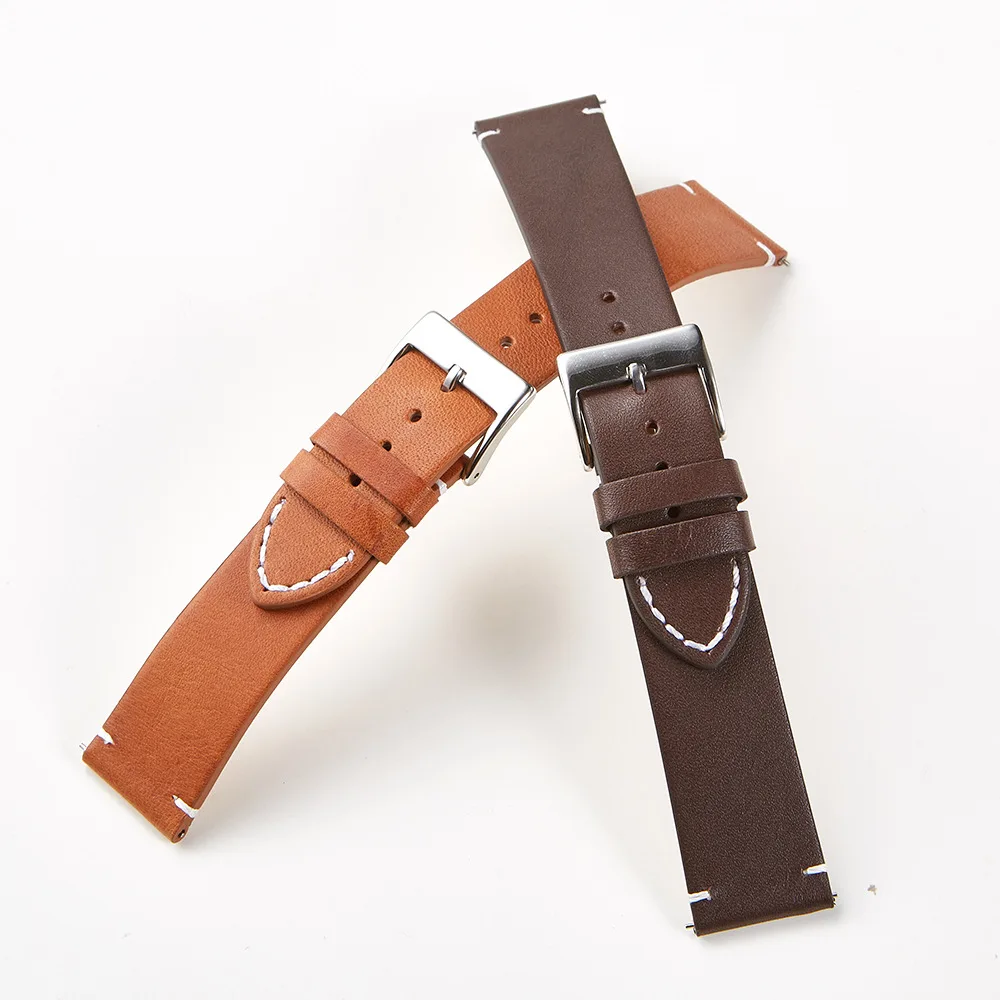 Quick Release Leather Watch Ba - Leather Strap Quick Release recension och pris