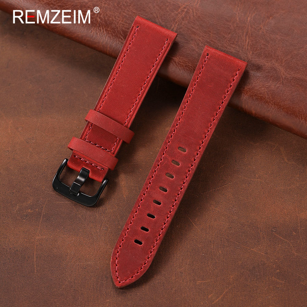 Classic Men's Crazy Horse Leat - Suede Strap Watch recension och pris