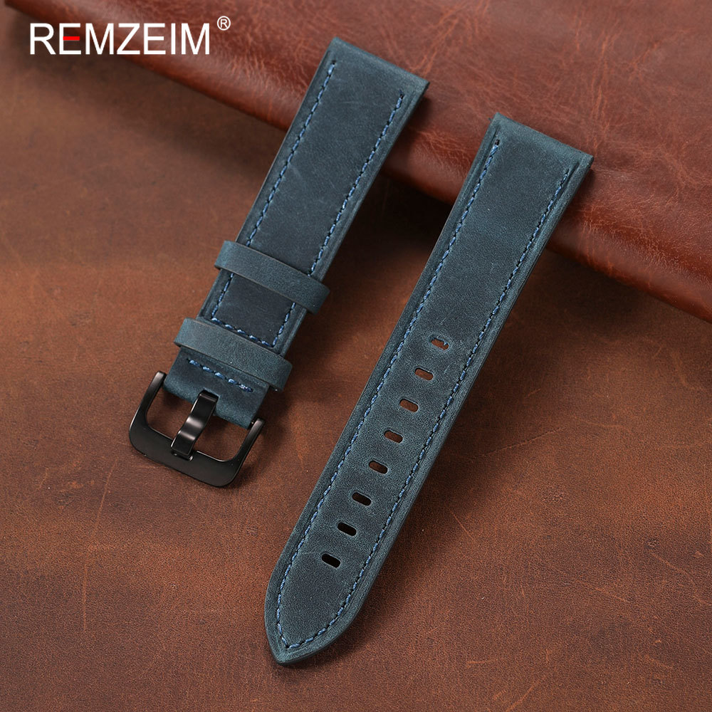 Classic Men's Crazy Horse Leat - Suede Strap Watch recension och pris