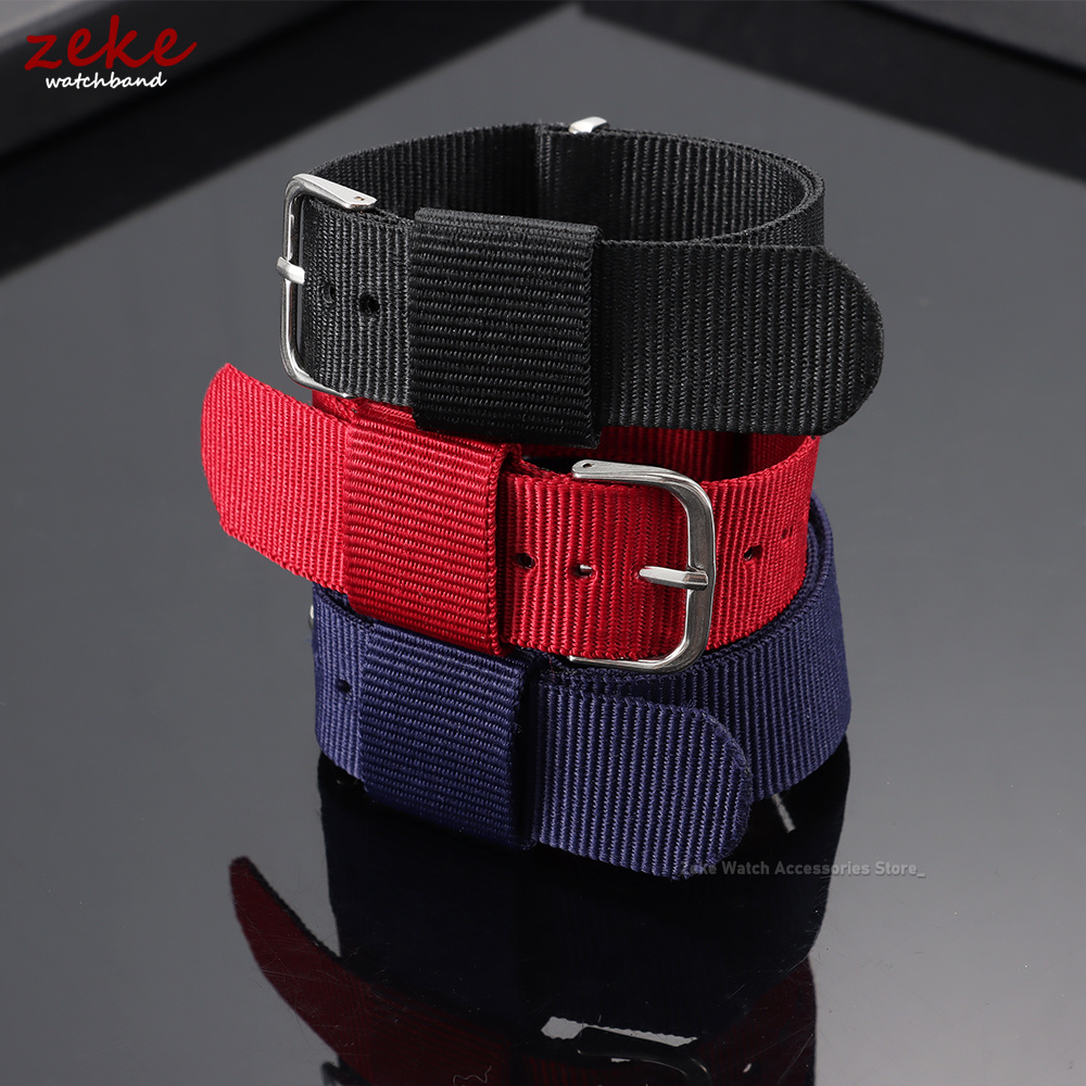 16mm 18mm 20mm Nylon Ribbed Wa - Suede Strap Watch recension och pris