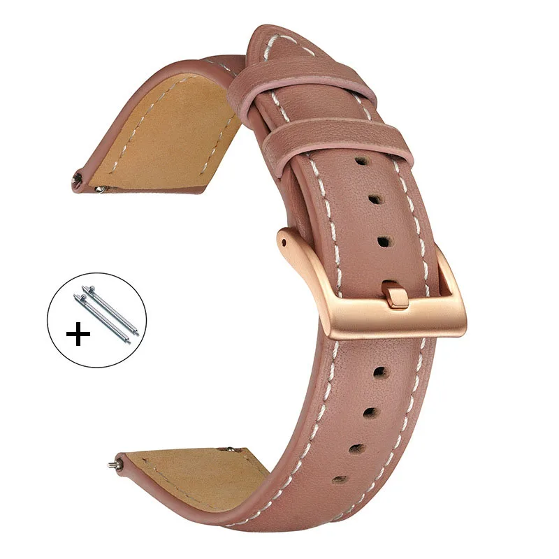 14mm 16mm 18mm 20mm 22mm Genui - Leather Strap Quick Release recension och pris