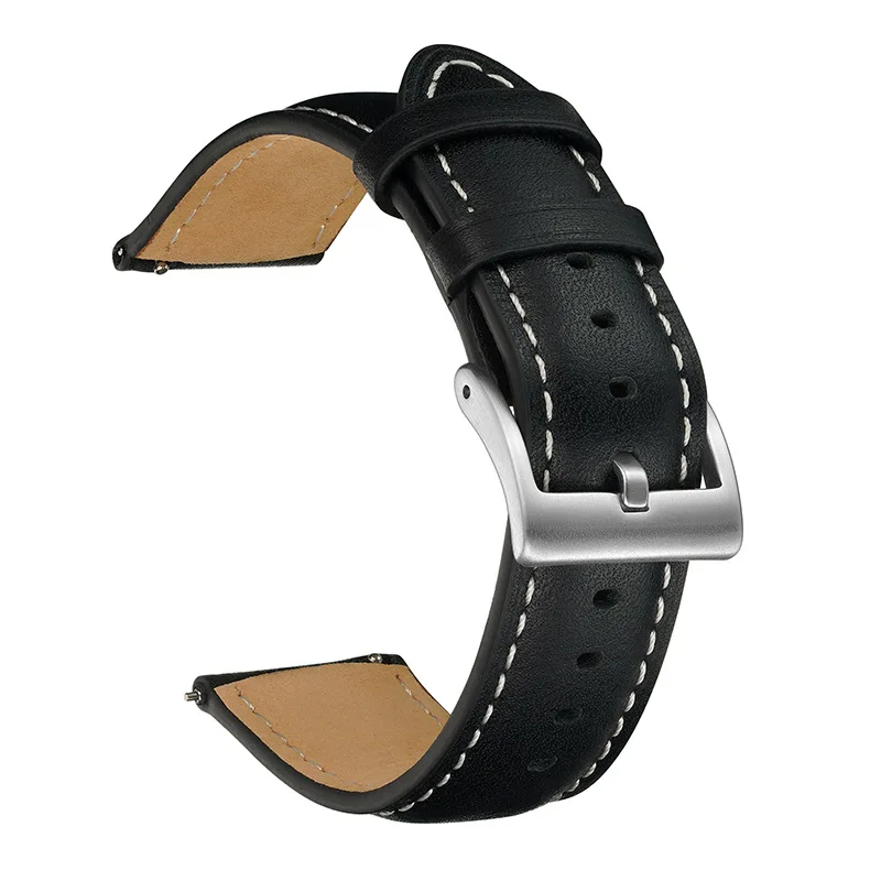 14mm 16mm 18mm 20mm 22mm Genui - Leather Strap Quick Release recension och pris