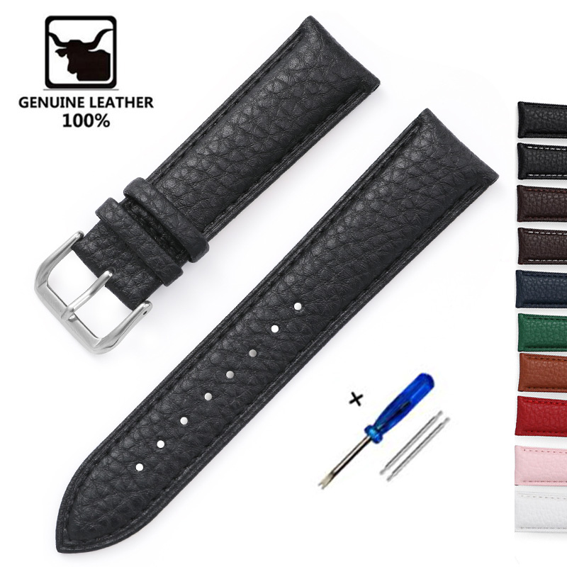 Litchi Pattern Soft Leather Wa - Nato Strap Nylon recension och pris