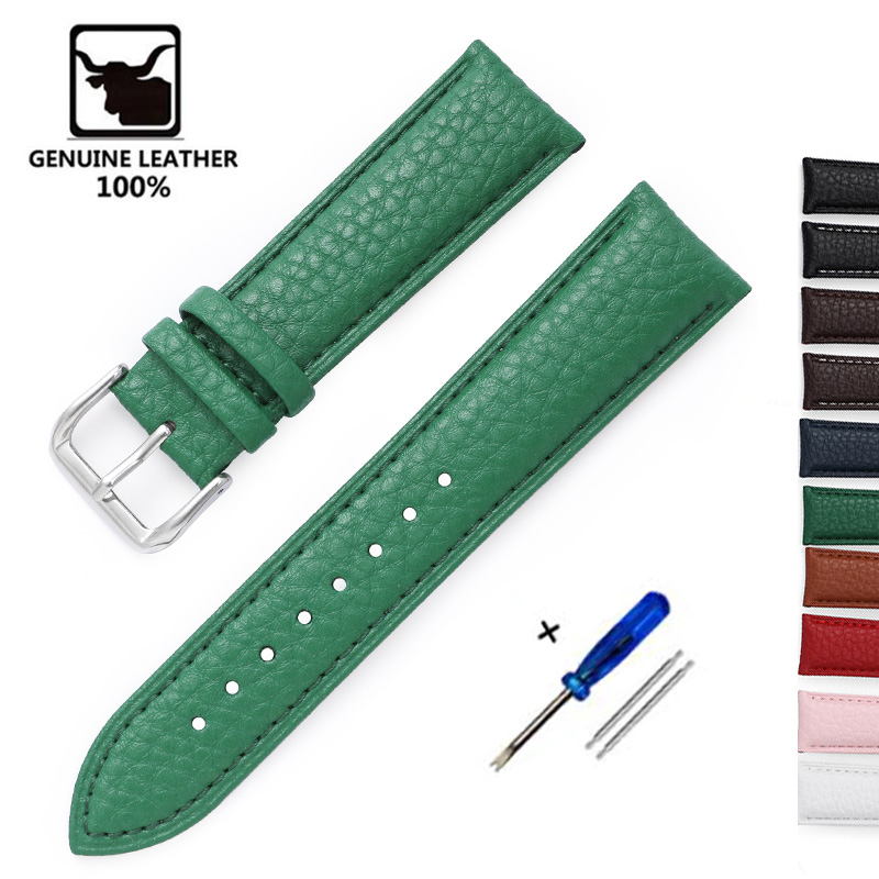 Litchi Pattern Soft Leather Wa - Nato Strap Nylon recension och pris