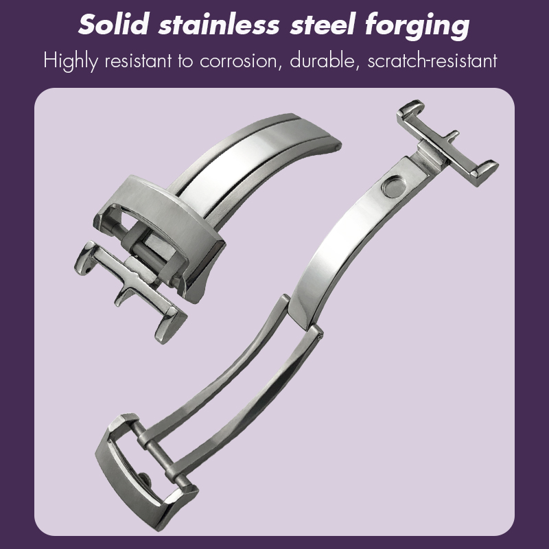 316L Stainless Steel Folding B - Butterfly Clasp Deployant recension och pris