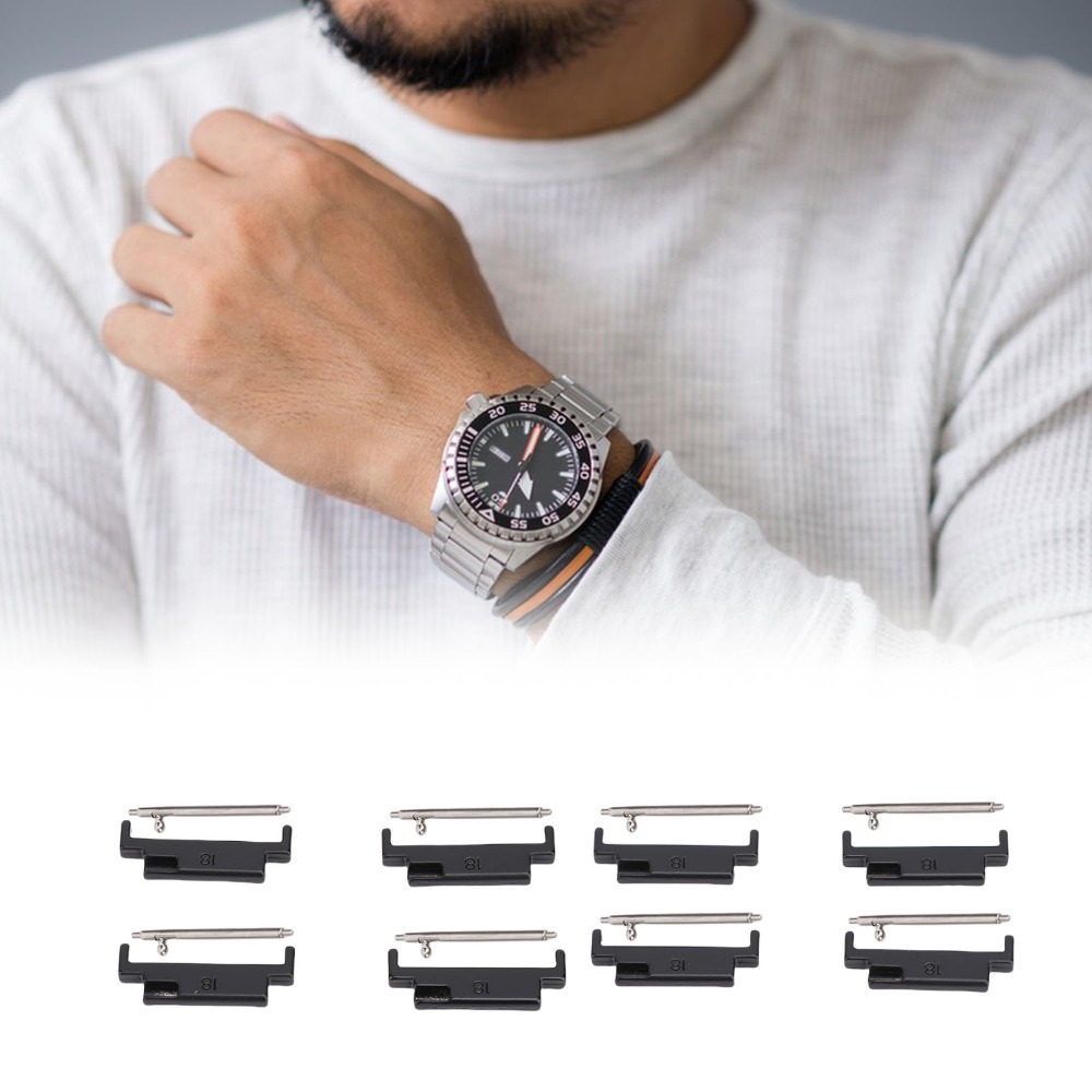 4 Pairs Metal Metal Watch Band - Strap Change Adapter recension och pris
