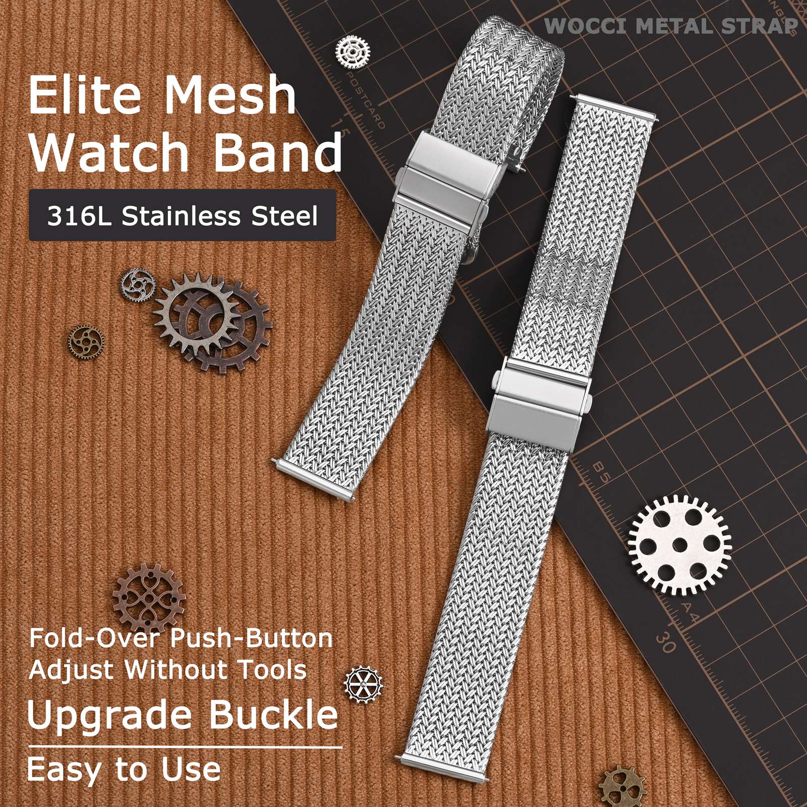 WOCCI Elite Metal Watch Band,  - Nato Strap Nylon recension och pris