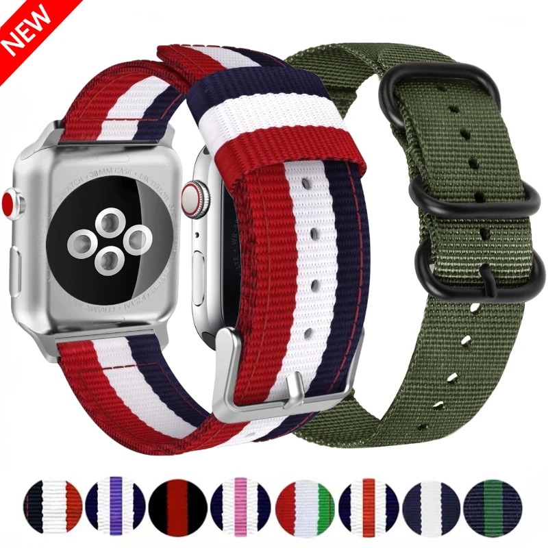 Nylon Canvas Strap For Apple W - Canvas Strap Watch recension och pris