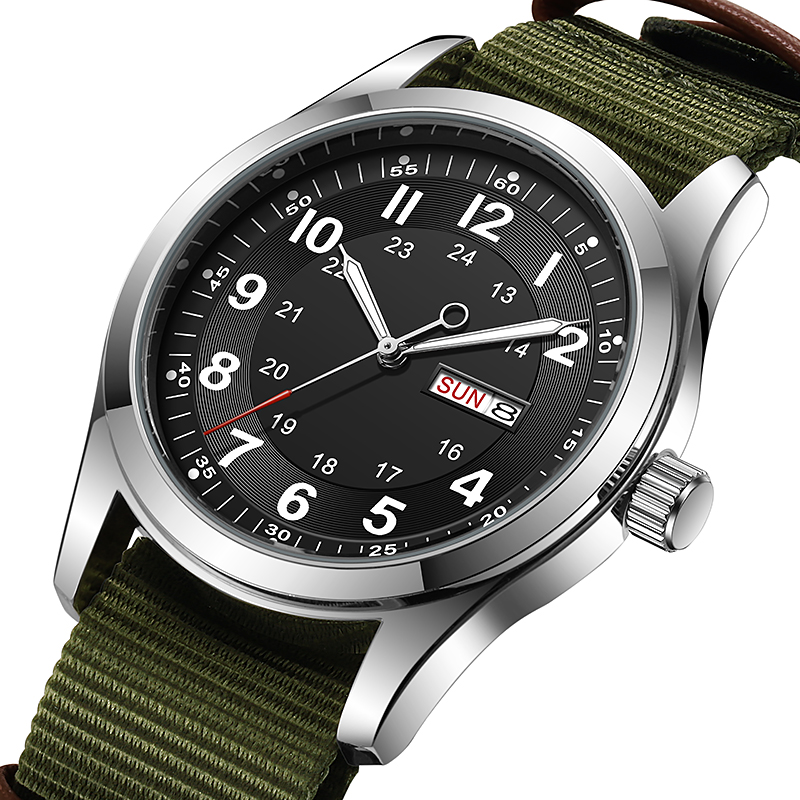 2026 Men's 42mm Watch Glow in  - Canvas Strap Watch recension och pris