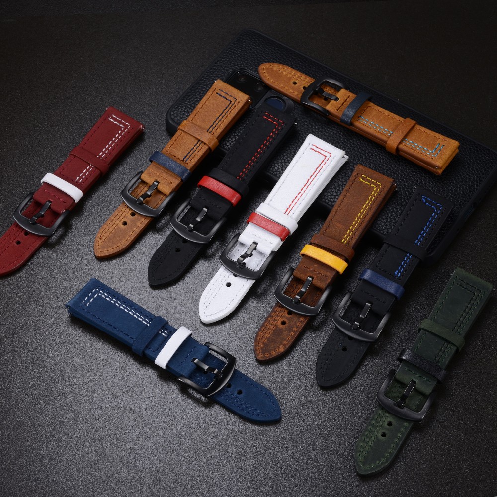 18mm 20mm 22mm 24mm  Compatibl - Leather Strap Quick Release recension och pris