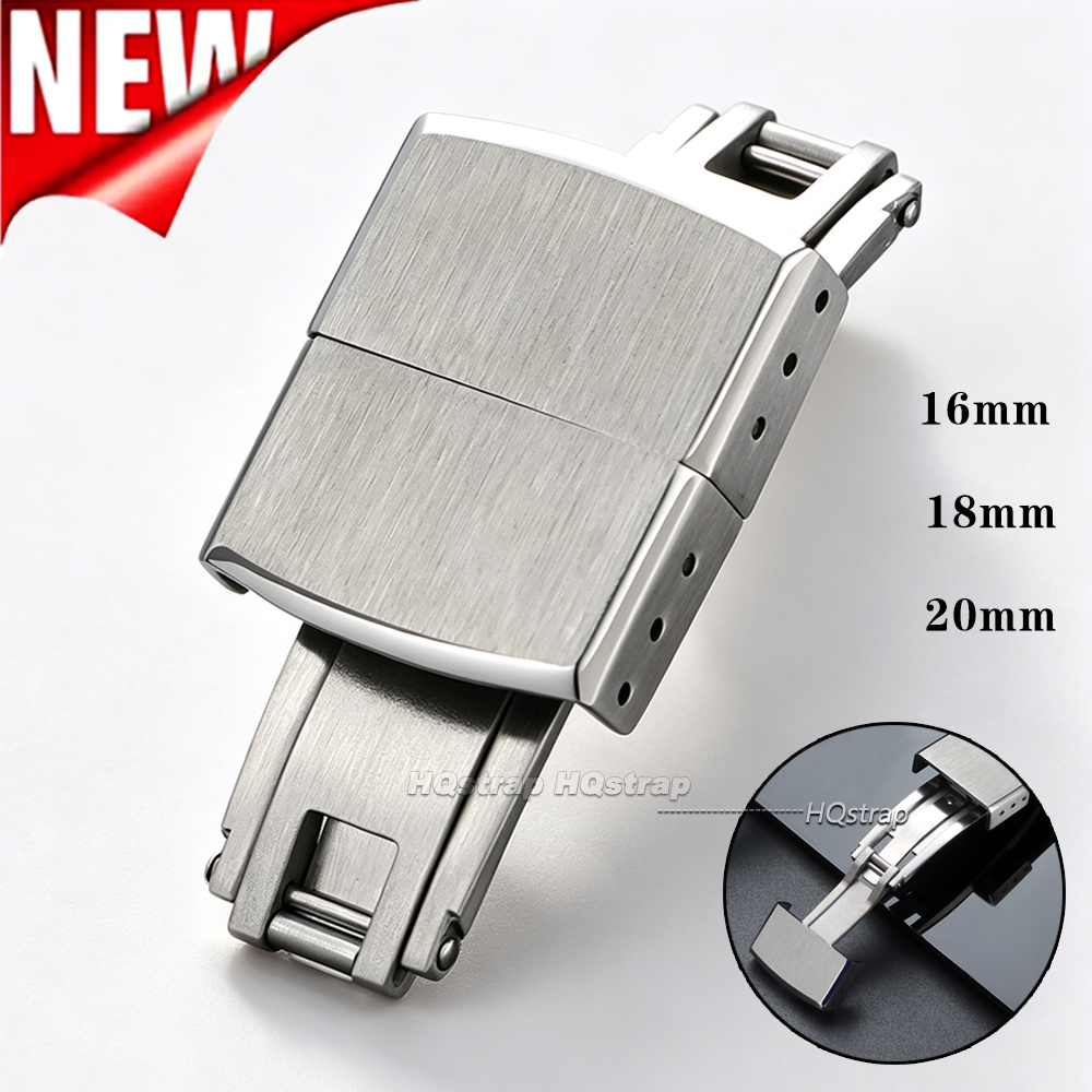 Folding Watch Buckle 16mm 18mm - Butterfly Clasp Deployant recension och pris