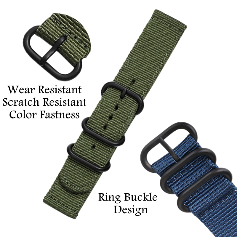 20mm 22 mm Canvas Sport Nylon  - Canvas Strap Watch recension och pris