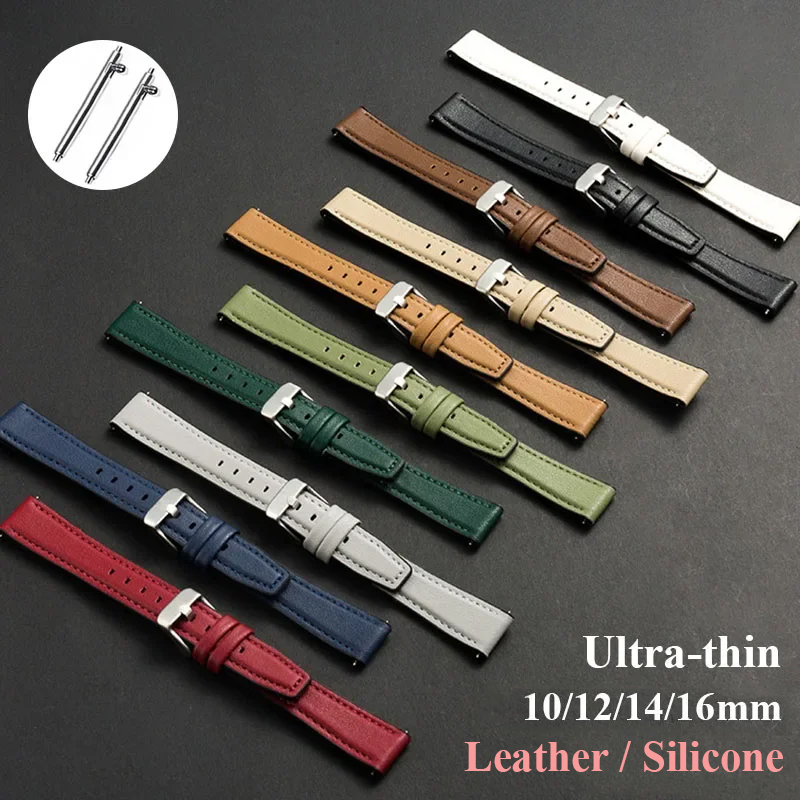 Ultra-thin Leather Watch Band  - Suede Strap Watch recension och pris