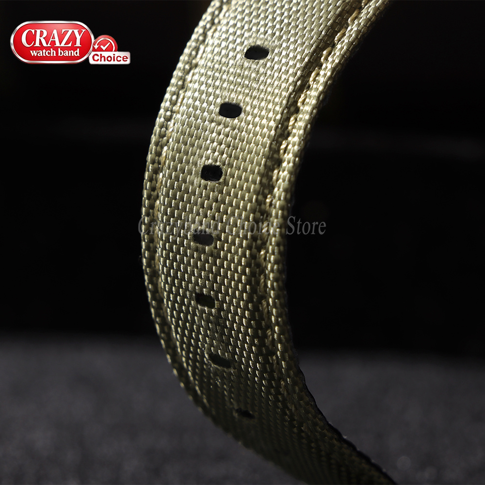 20mm 22mm Canvas Leather Weave - Canvas Strap Watch recension och pris